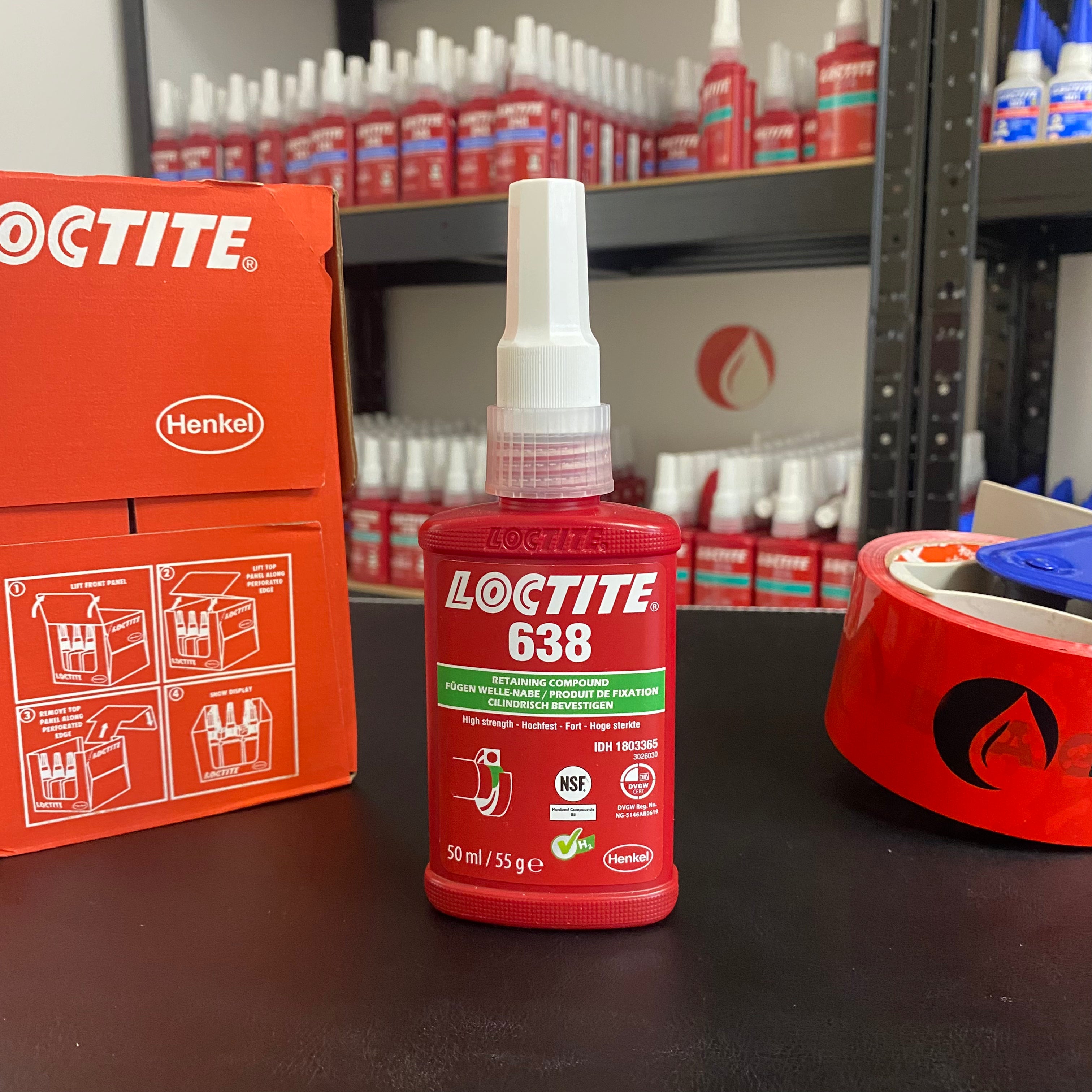 Loctite 638 - 50ml, Adhésif de fixation haute résistance