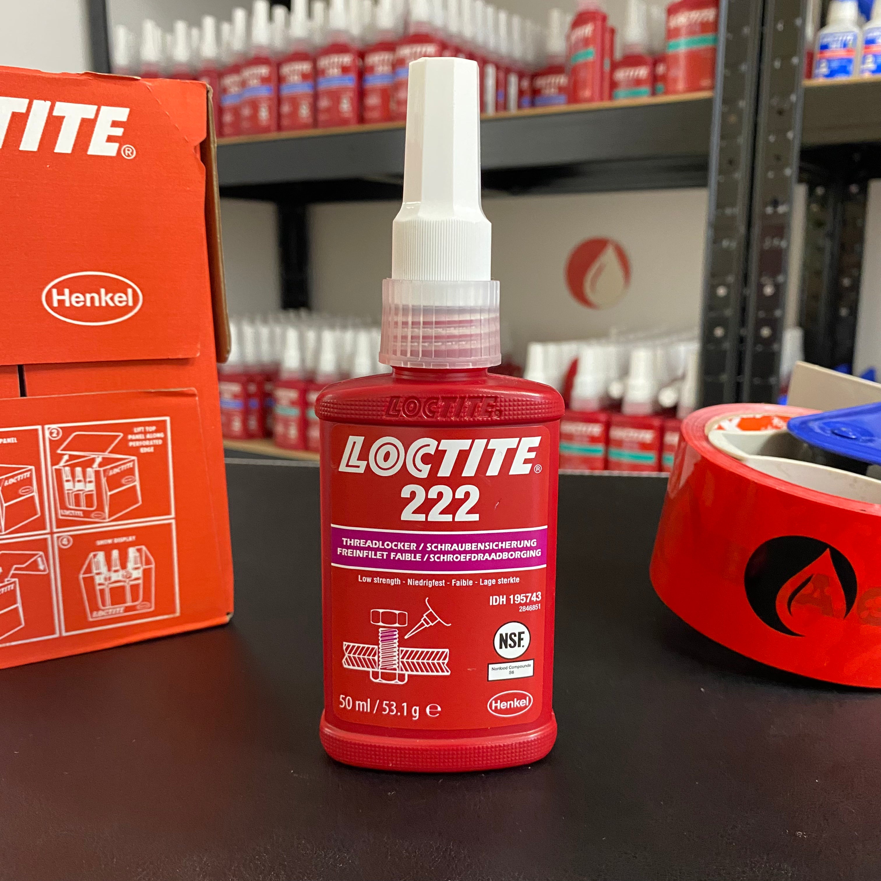 Loctite 222 - 50ml, Freinfilet faible résistance