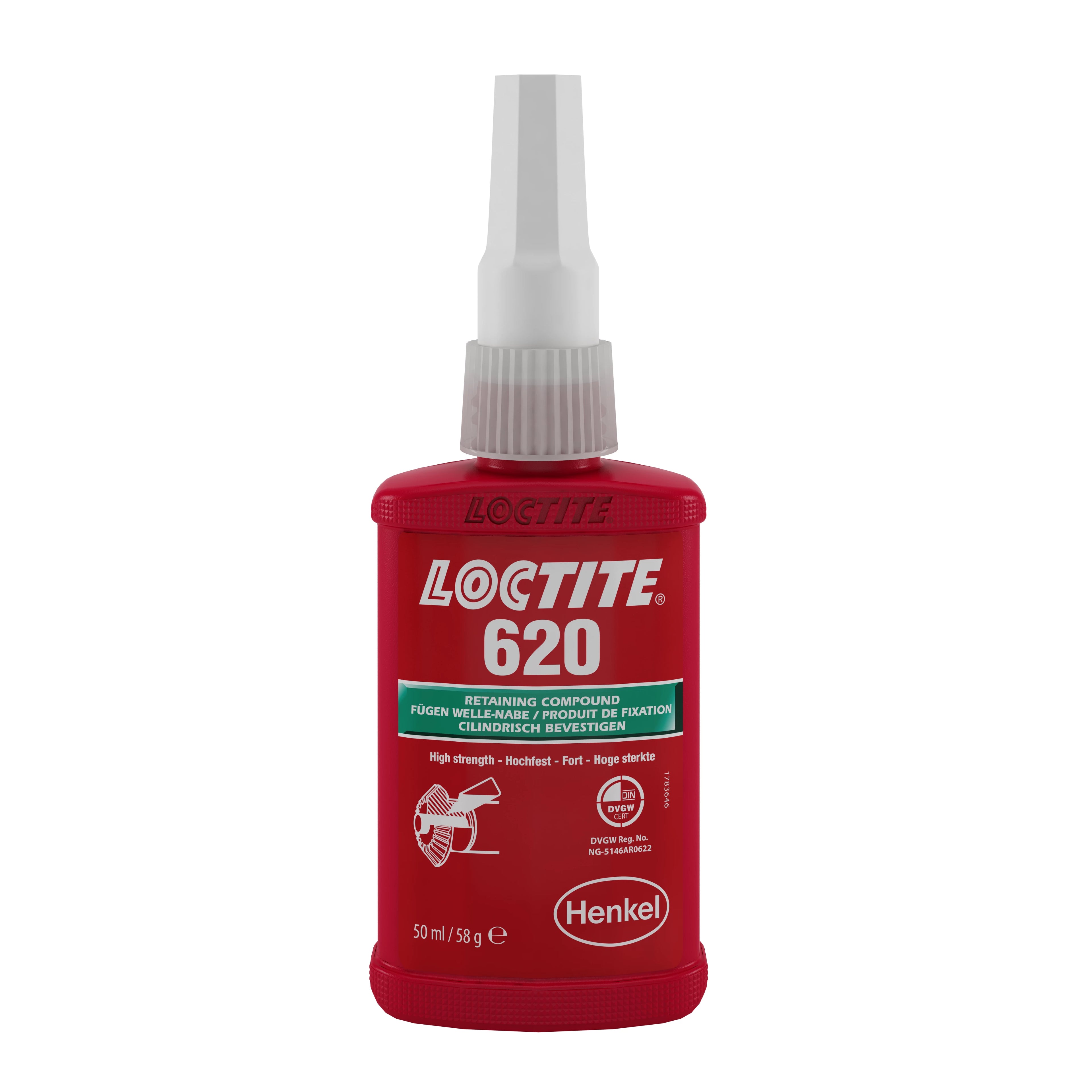 Loctite 620 - 50ml, Pâte de rétention haute résistance thermique