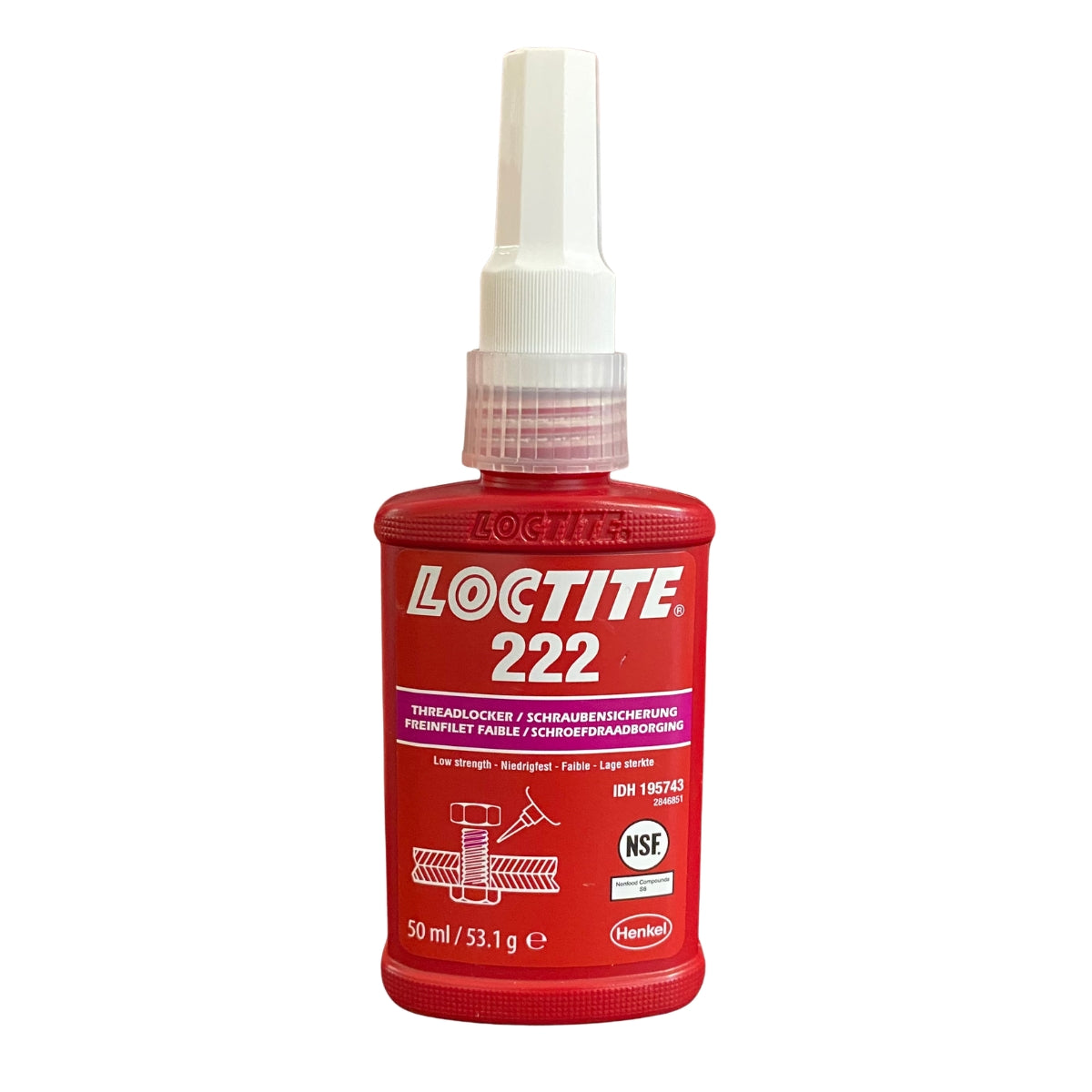 Loctite 222 - 50ml, Freinfilet faible résistance